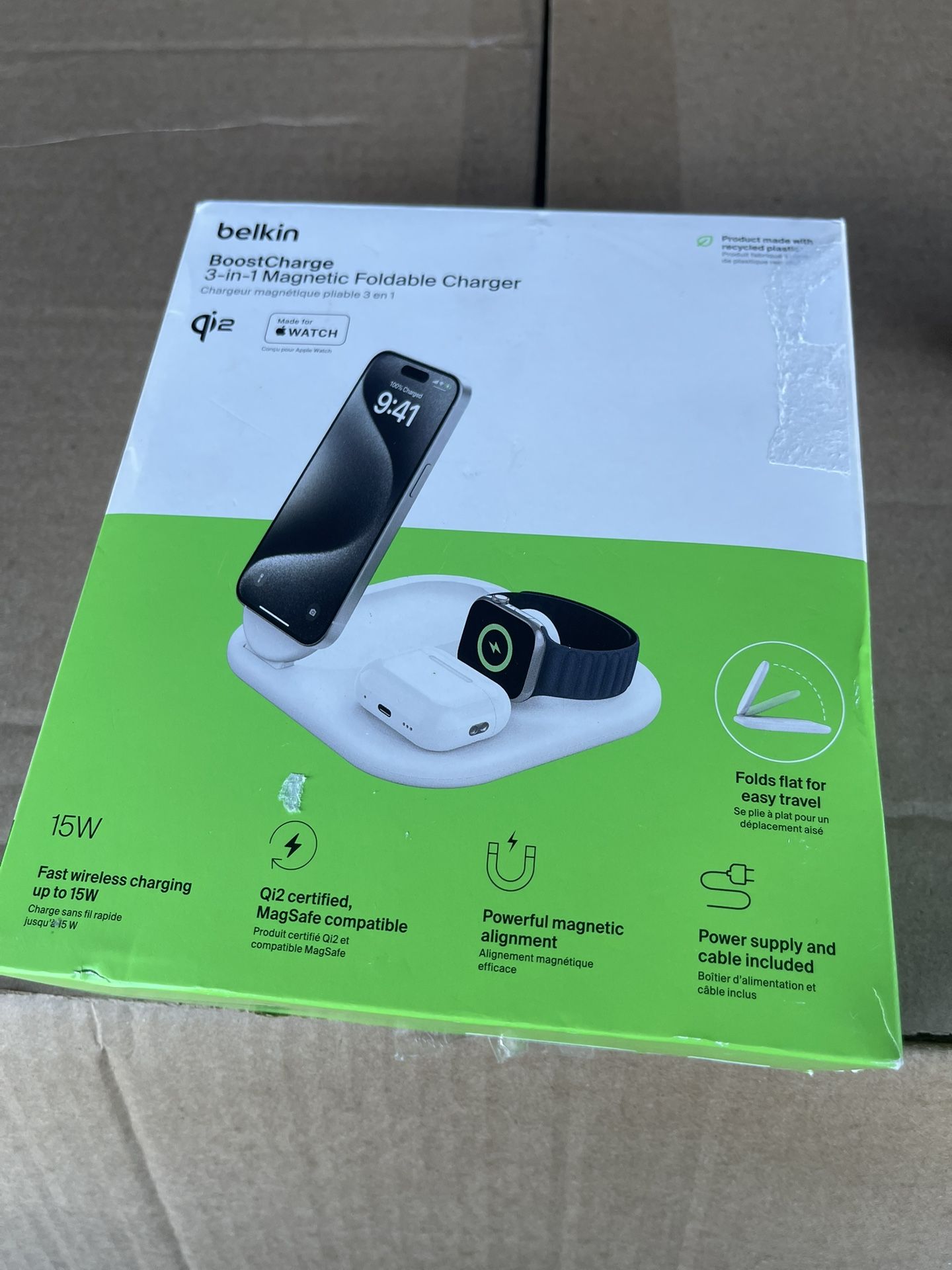 Belkin Foldable Charger Apple Belkin 15W In Foldable Wireless Qi2