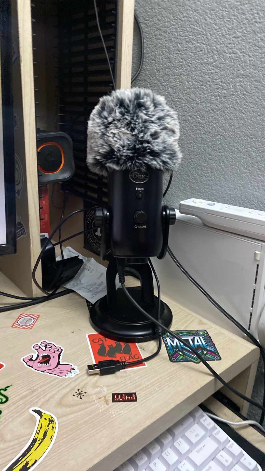 blue yeti with covers