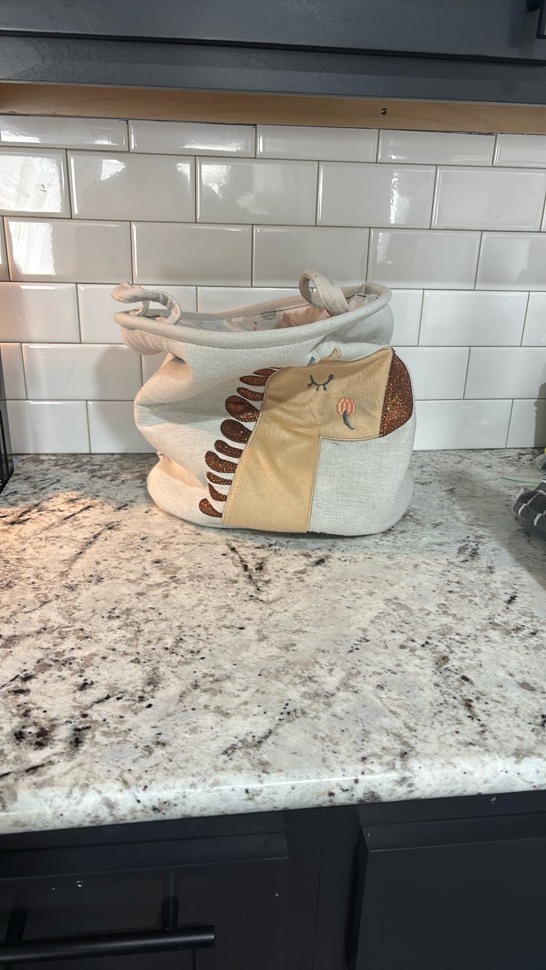 Fabric Kids Accessory Basket