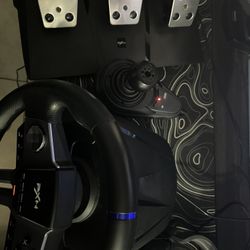 Steering Wheel, Pedals And Shifter 