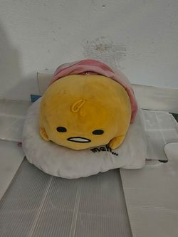 Sanrio Gudetama Lazy Egg Plush with Bacon Blanket & Egg White Base