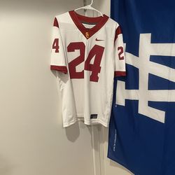 BRAND NEW white and red USC jersey
