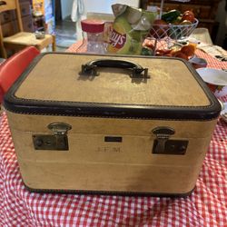 1950s henry seiver antique train case luggage