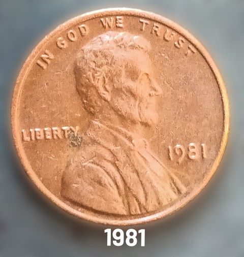 1977 / 1981 / 1980 penny $ 5 for all 3