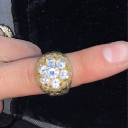 Cubic Lab Diamond Ring Men Size 9/half