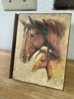 Horse collectible wooden box
