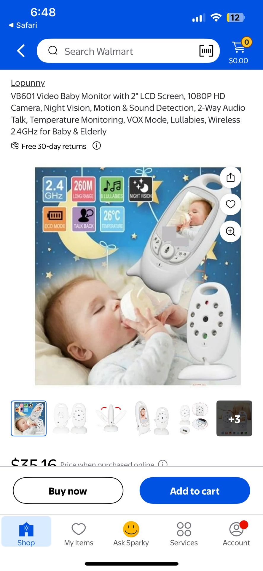 VIDEO BABY MONITOR
