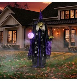 Members Mark 8.5FT Pre - Lit Animated Witch Brand New in Box