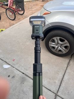 BougeRV Telescoping Camping Light CL03, 3200 Lumen Telescopic Lantern 7.5 ft Telescopic Pole, 8000mAh, Wide Lighting, Up to 90H Runtime, Adjustable Br