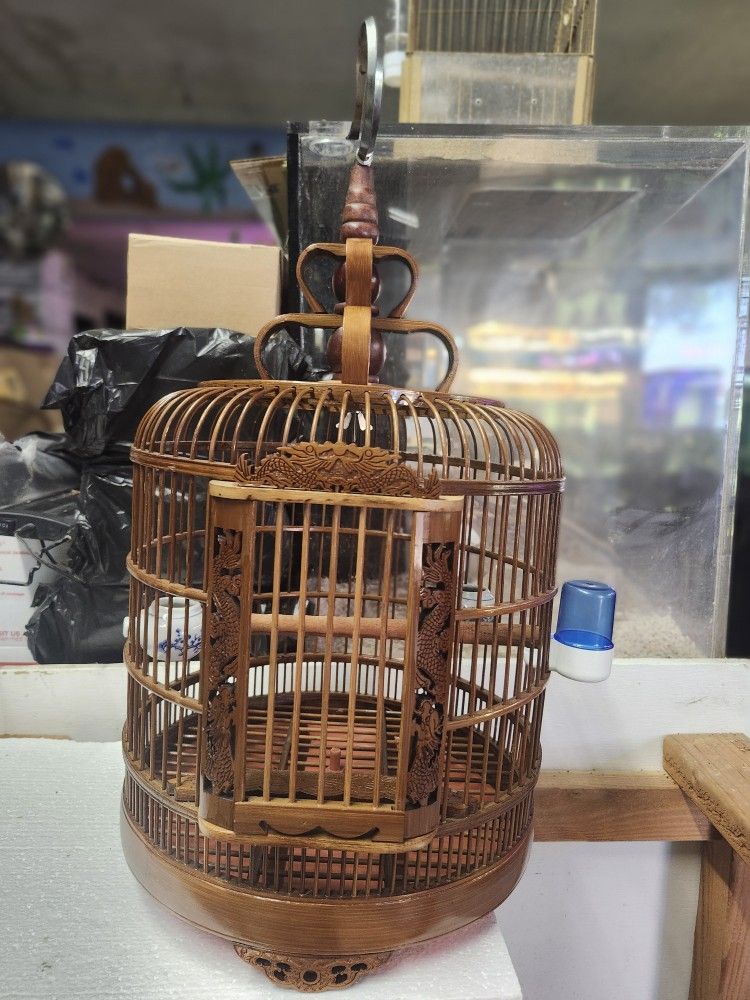 Wooden Bird Cage