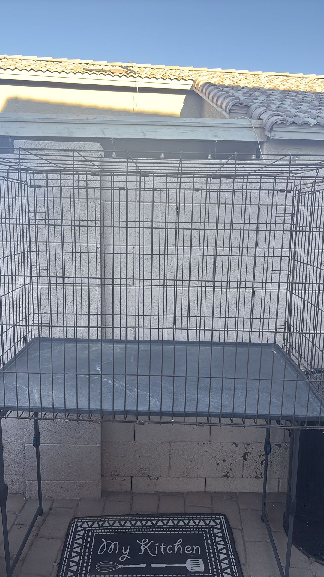 Large dog kennel