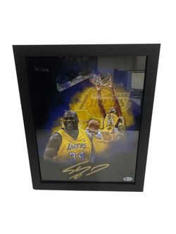 SHAQUILLE O'NEAL LOS ANGELES LAKERS SIGNED PHOTO (CMP121148)