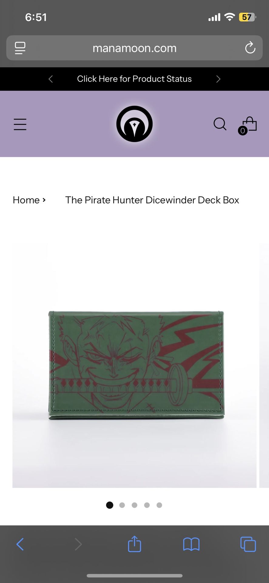 Mana Moon Zoro Deck Box