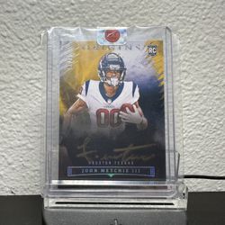 John Metchie III Rookie Auto 2022 Origins Football GOLD INK ON-CARD SP #25/25