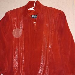 Womens Red Leather Jacket