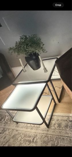 Nesting coffee table with LED LIGHT brand new in box $40