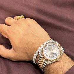 Natural Diamond Bracelet (round baguettes)