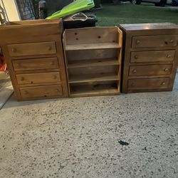 Handmade Wooden Drawer/Shelf Set