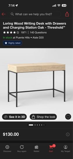 Desk with drawer