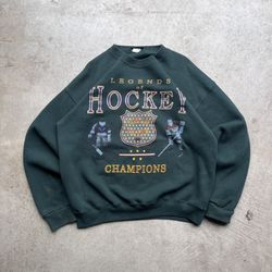 Vintage 90’s Made In USA American Eagle Legends of Hockey Sweatshirt