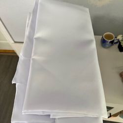 27 White Round Table Cloths (10-90” And 17-120”)
