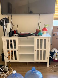 White TV Stand/Credenza