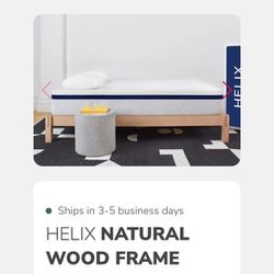Helix Wooden King Bed Frame