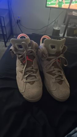 Travis Scott British Khaki Air Jordan 6 Retro sz 9.5