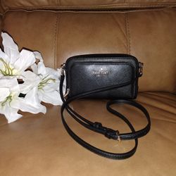 Small Black Leather Crossbody Kate Spade 