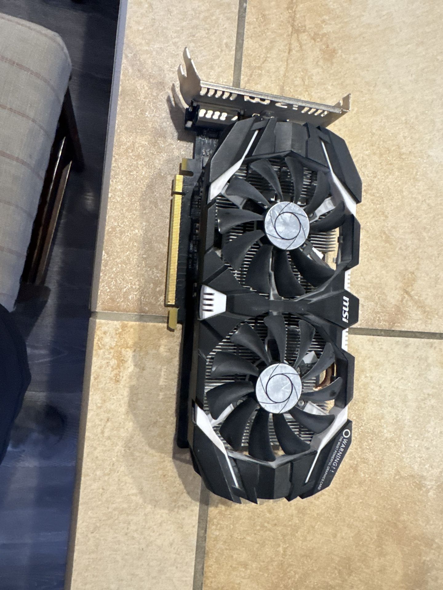 MSI NVIDIA GTX 1060 - 6 Gig graphics card