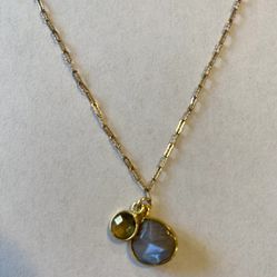 Flaunt Boutique Gold Stone Necklace