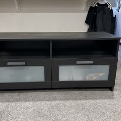 Black TV Stand With Drawers