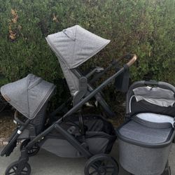 Like New. Uppababy vista v2 double stroller