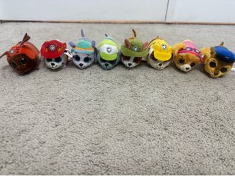 Paw Patrol Mini Beanie Boos Set of ALL 8!!!