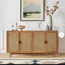 65in TV Stand Hallway Decor Storage Shelves 