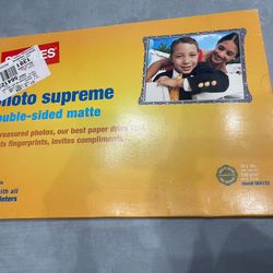 Staples Photo Supreme Double-Sided Matte Photo Paper 13x19 Inkjet Printer 564123