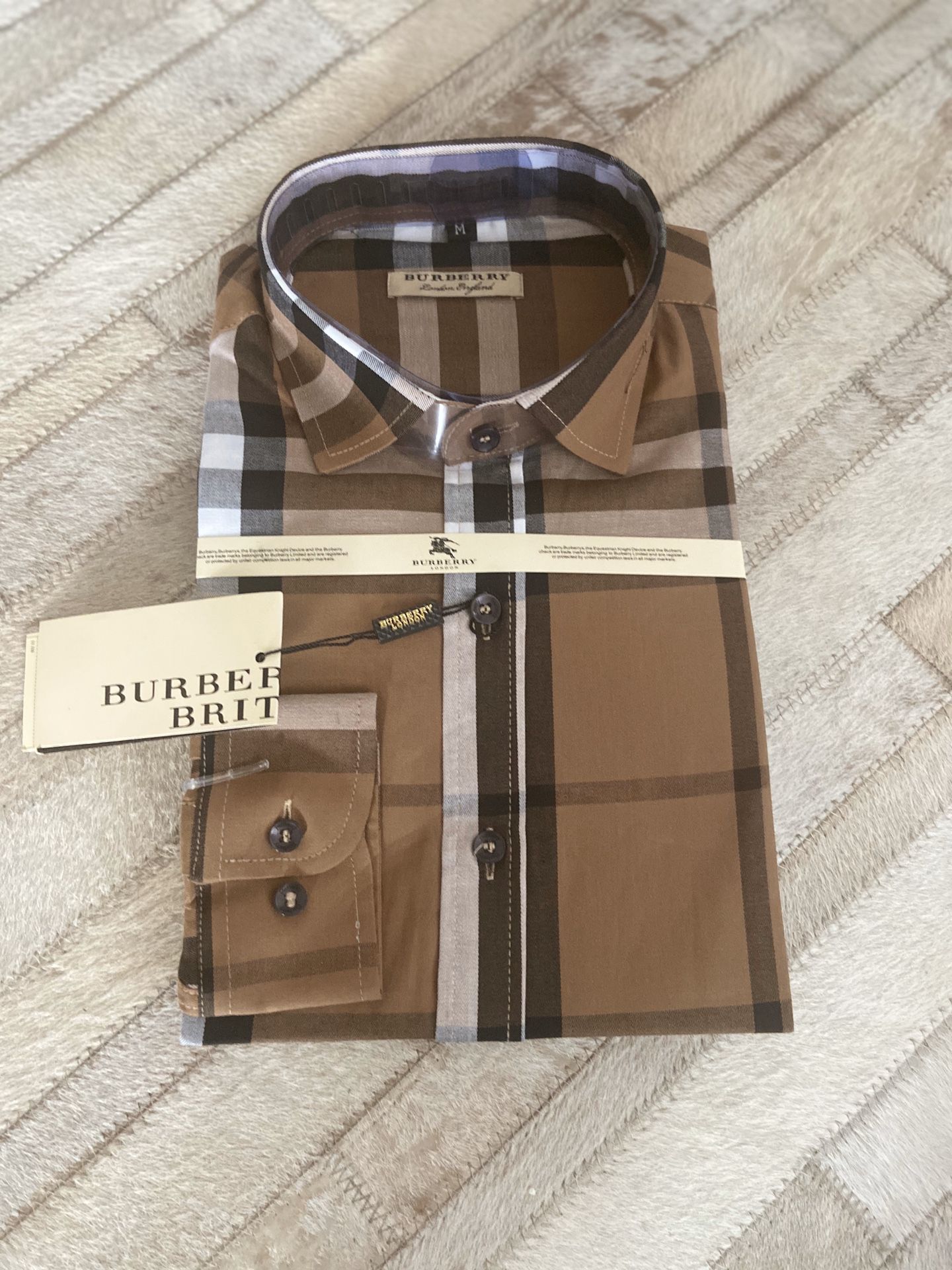 New men’s Burberry dress shirts sizes small to 2xl
