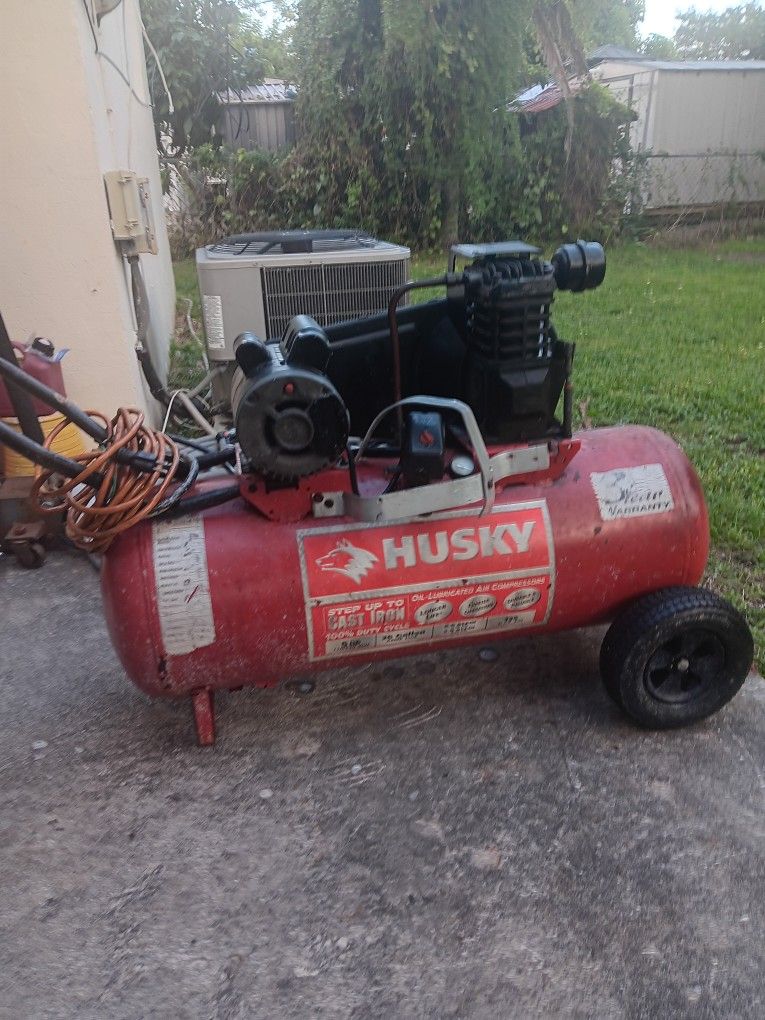 Husky Cast Iron Electric Air Compressor