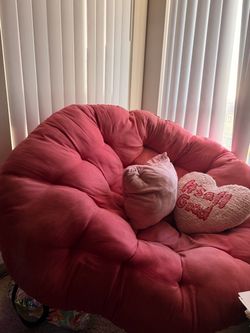 Round papasan chair
