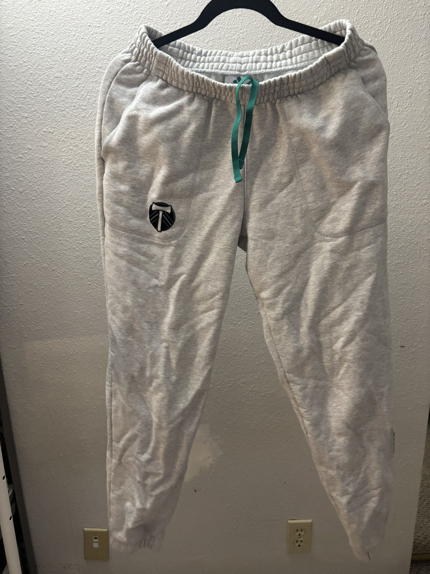Gray Adidas Portland Timbers Sweat Pants