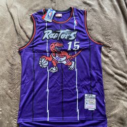 Authentic Mitchell and Ness NBA Toronto Raptors Vince Carter Basketball Jersey