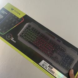 Titan Wired Led Metal Gaming Keyboard 