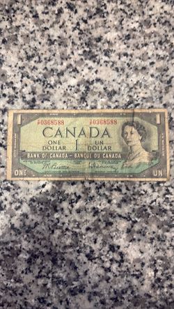 Canada 1.00 Dollar Note