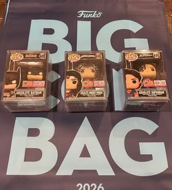 SDCC 2026 Funko Pop! Absolute Batman, Superman, Wonder Woman Set LE 1000