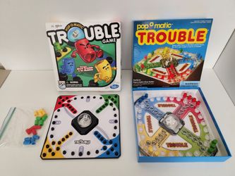 Trouble Game Pop-O-Matic Board Game & Trouble Game
