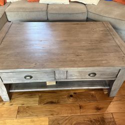 Stunning Wood Coffee Table