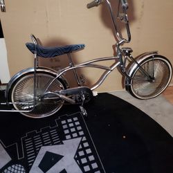 Chrome lowrider bike