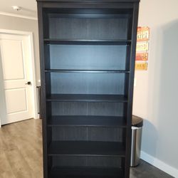 Tall Wooden Bookshelf