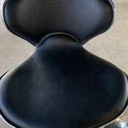 Two Leather Bar Stools. In Good Shape.