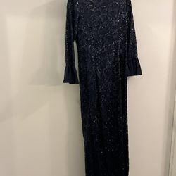 Dress - Rickie Freeman TERI JON dark Blue Sequin